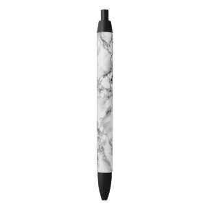 Stylo Bleu Pierre Marbre blanc branchée