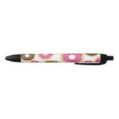 Stylo Bleu Pink & Brown Sprinkt Donuts Moderne Amusant mignon (Bas)