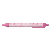 Stylo Bleu Pink Coquette Bow Checboard (Bas)