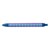 Stylo Bleu Plaid vif de bleus (Devant)