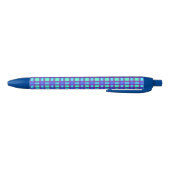 Stylo Bleu Plaid vif de bleus (Bas)