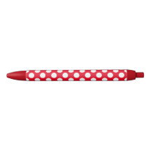 Pointe Polka rouge et blanc