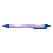 Stylo Bleu Points et rayures dans FairytalePurple (Bas)