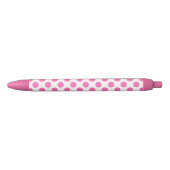 Stylo Bleu Points noirs roses chauds (Devant)