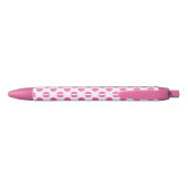 Stylo Bleu Points noirs roses chauds (Dos)