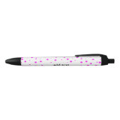 Stylo Bleu Pois roses chauds (Ajouter la 2e couleur) (Haut)