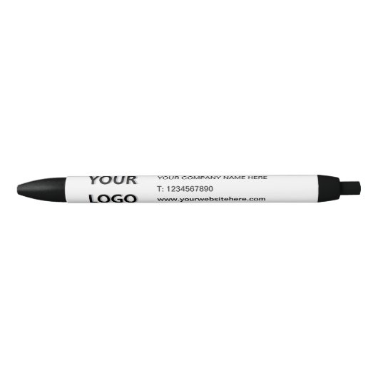 Stylo Bleu Promotional Business Logo Name Pen - Personalized (Devant)