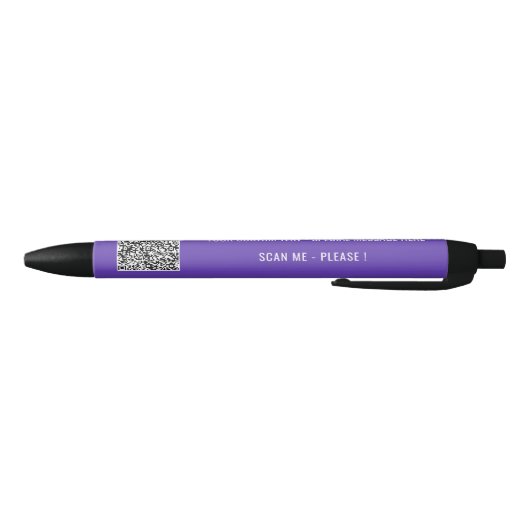 Stylo Bleu QR Code Scan Info Texte personnalisé Pen d'affaire (Bas)