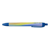 Stylo Bleu Rayon Doré Abstrait (Bas)