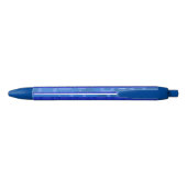 Stylo Bleu Rayures géométriques bleu frais (Dos)