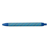Stylo Bleu Rayures Modernes Bleu (Devant)