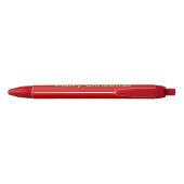Stylo Bleu Red Christmas wishlist (Dos)