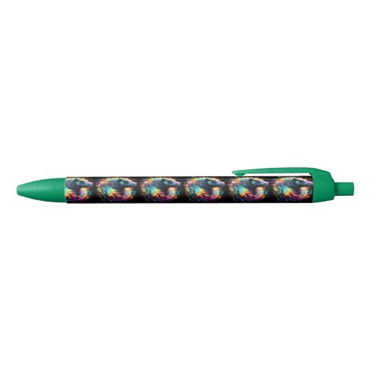 Stylo Bleu Reflets Abstraits : Hippo Colour Splash, (Haut)