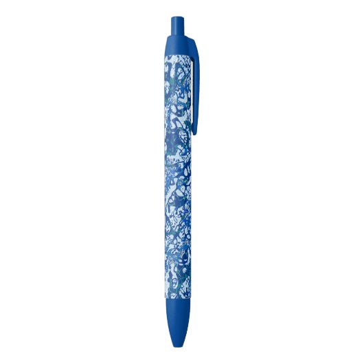 Stylo Bleu Résumé graphique en points bleus (Bas (Vertical))