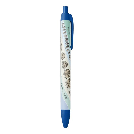 Stylo Bleu Retour Aux Mathématiques (Bas (Vertical))