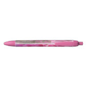 Stylo Bleu Rose Floral Tendre (Dos)
