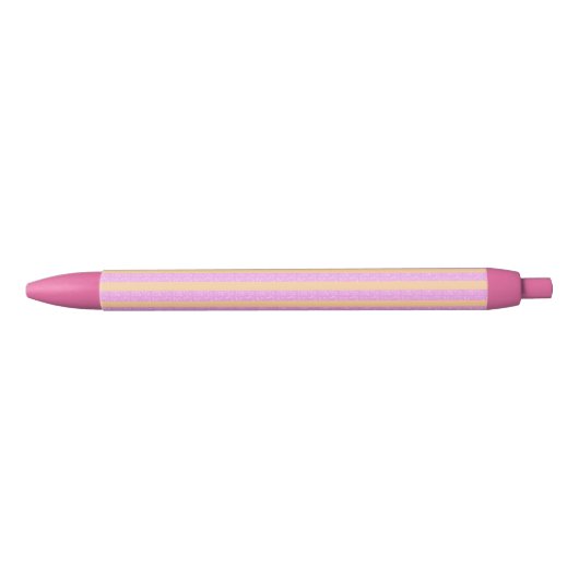 Stylo Bleu Rose Géométrique (Devant)