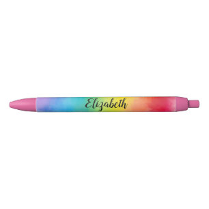 Stylo Bleu Rouge Rose Jaune Bleu Violet Vert Personnalisé