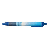 Stylo Bleu Scène Blue Calm Beach personnalisée (Bas)