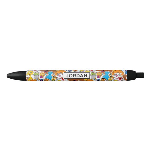 Stylo Bleu Sesame Street Pals Doodley Motif | Ajouter Votre N (Devant)