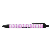 Stylo Bleu Simple classique moderne Pois rose et noir (Haut)