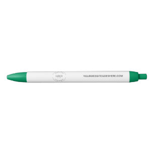 Stylo Bleu Site Web de logo personnalisable entreprise simple