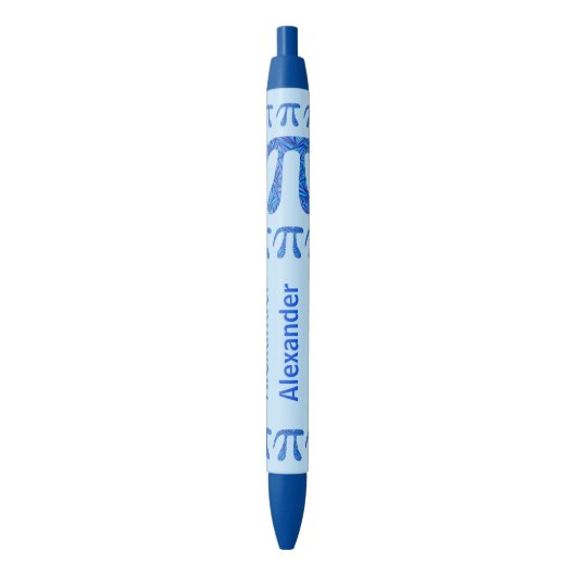 Stylo Bleu Symbole bleu Pi Math Professeur de mathématiques G (devant Vertical)
