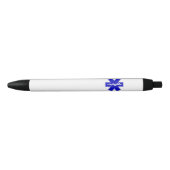 Stylo Bleu Symbole de l'étoile de vie (Devant)