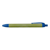 Stylo Bleu Texture de l'alligator vert citron (Haut)
