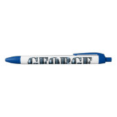 Stylo Bleu "The Blue Dimension Name of George" (Haut)