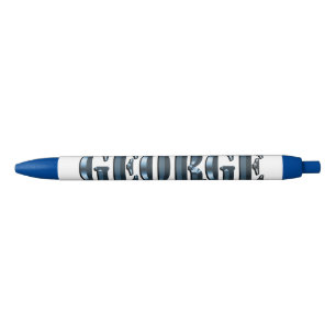 Stylo Bleu "The Blue Dimension Name of George"