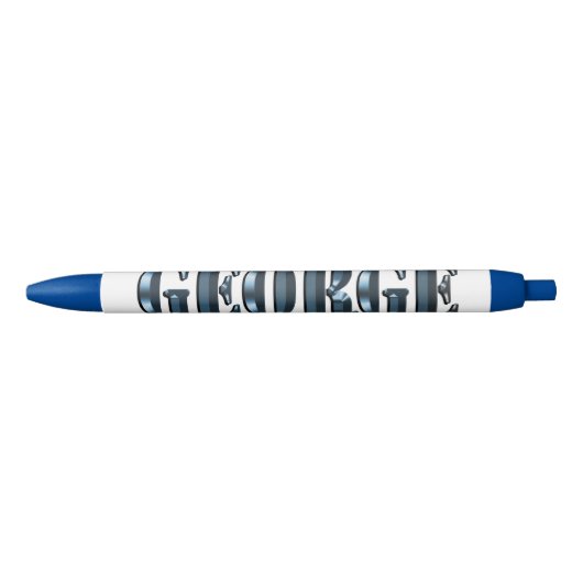 Stylo Bleu "The Blue Dimension Name of George" (Devant)