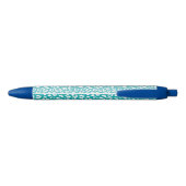 Stylo Bleu Tourquoise Leopard Patters (Dos)