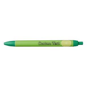 Stylo Bleu Tranche de citron vert
