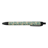 Stylo Bleu Vibrant Fish Pattern Colorful  (Bas)