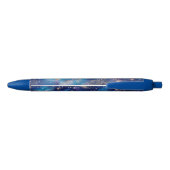 Stylo Bleu Vos initiales Monogram Blue Galaxy (Dos)