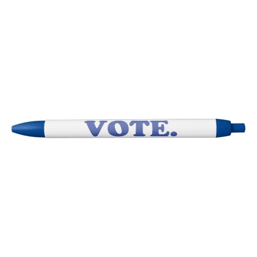 Stylo Bleu "vote" - bleu blanc (Devant)