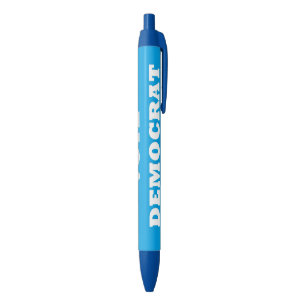 Stylo Bleu Vote Démocrate -