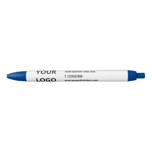 Stylo Bleu Votre Nom de Logo Site Web Promotionnel Personnali