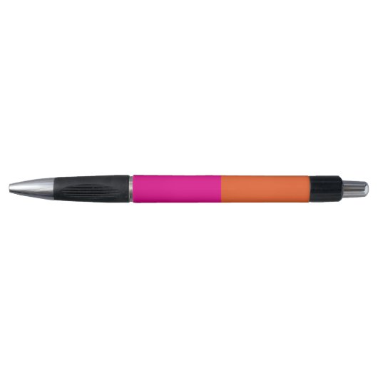 Stylo Bloc de couleur rose et orange (Devant)
