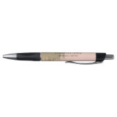 Stylo Blush Pink Gold promotionnel Logo et nom de l'entr (Bas)