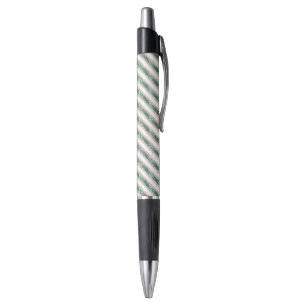 Stylo Blush Rose Vert Pailleté Rayures Noël  