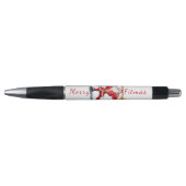 Stylo Bodybuilder Santa Claus avec cadeaux de Noël Drôle (Devant)