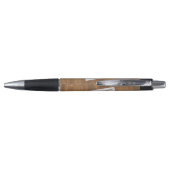 Stylo Bois rustique avec cadre photo Carré (Dos)