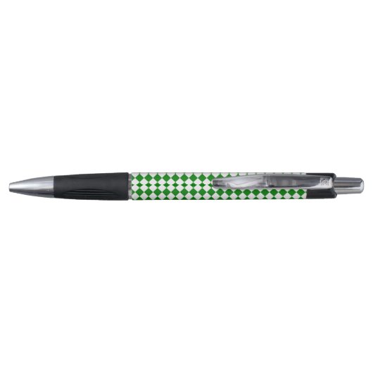 Stylo Bold Green and White Chevron Pattern Classic Emmy (Dos)