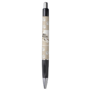 Stylo Borzoi (Argent Brindle) Peinture Chien Art origina
