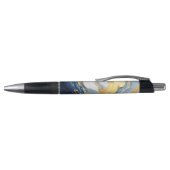Stylo Bouffée en or et bleu (Haut)