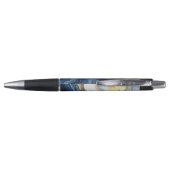 Stylo Bouffée en or et bleu (Dos)