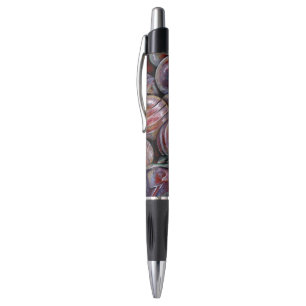 Stylo Boules de Noël rouges