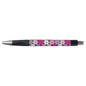 Stylo Boulettes roses, blanches et violettes,  (Devant)